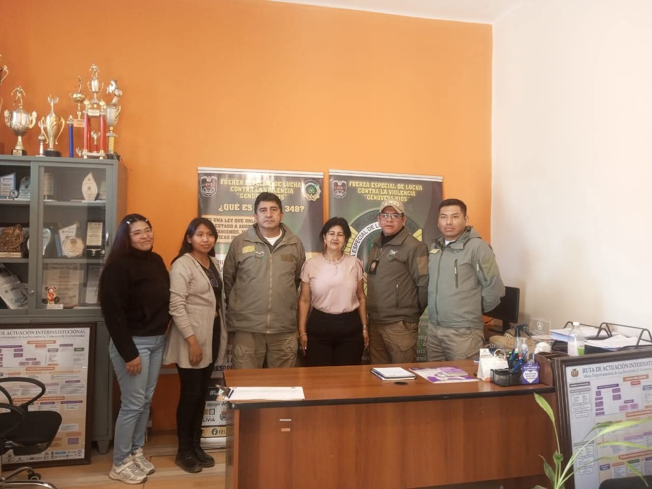 Reunión entre Warmi y la Dirección de Derechos Humanos de la Policía